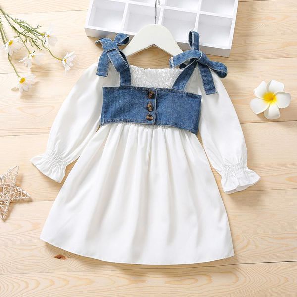 girl's dresses 2pcs fashion kids girls autumn outfits solid color off-shoulder lantern sleeves dress+denim strappy vest for, Red;yellow
girl's dresses 2pcs fashion kids girls autumn outfits solid color off-shoulder lantern sleeves dress+denim strappy vest for, Red;yellow