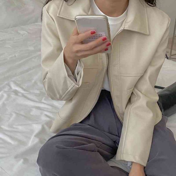 women's jackets nomikuma pu leather short woman jacket korean autumn zipper turn-down collar motorcycle coat outwear 6z612 agvb, Black;brown
women's jackets nomikuma pu leather short woman jacket korean autumn zipper turn-down collar motorcycle coat outwear 6z612 agvb, Black;brown
