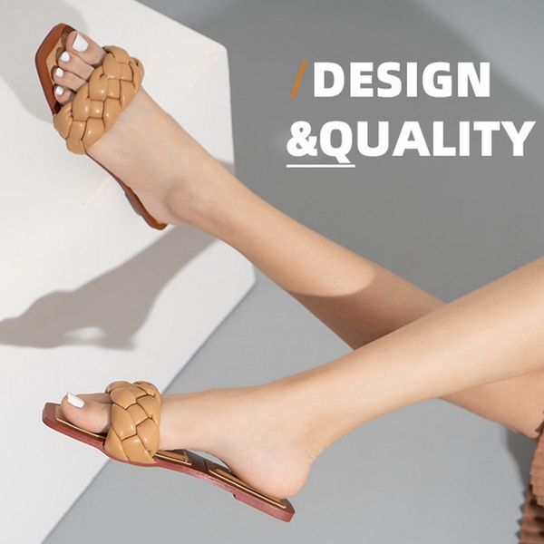new fashion weave slippers women square toe flat casual shoes women slide 2021 summer flip flops beach sandal slipper big size, Black
new fashion weave slippers women square toe flat casual shoes women slide 2021 summer flip flops beach sandal slipper big size, Black