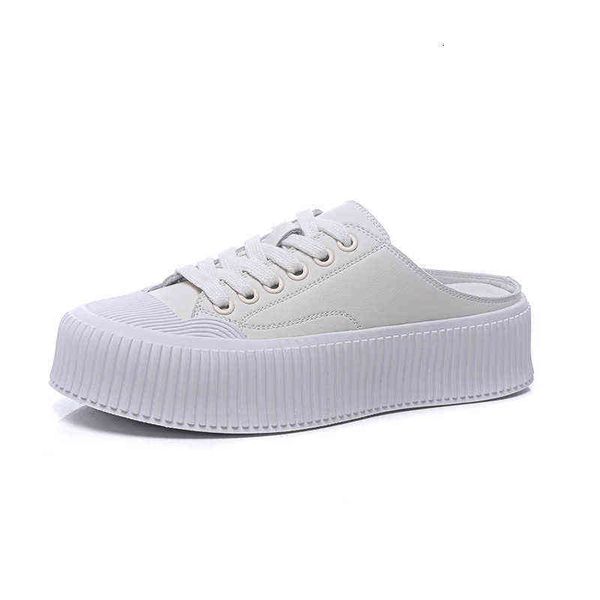 baotou half slippers women wear fashion leather thick soled small white sho in summer 2021 women's muffin biscuit 
baotou half slippers women wear fashion leather thick soled small white sho in summer 2021 women's muffin biscuit