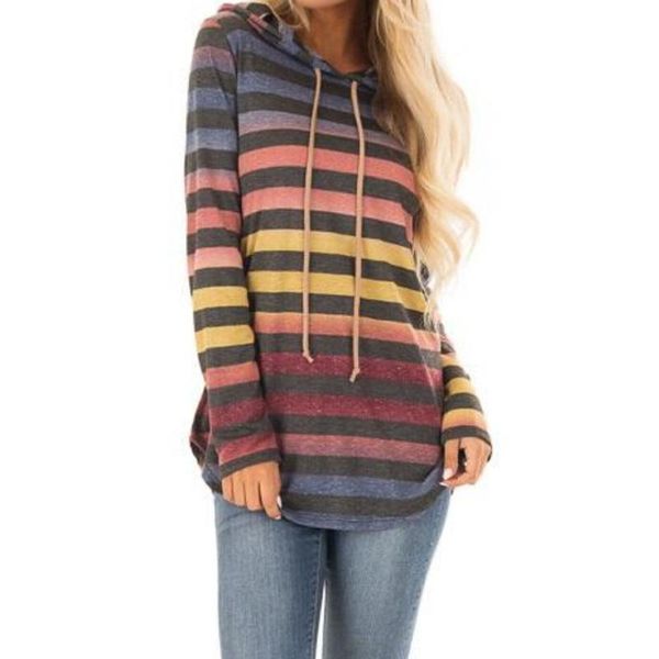 women's hoodies & sweatshirts women autumn striped mixed color pullover slim fit sweatshirt aic88, Black
women's hoodies & sweatshirts women autumn striped mixed color pullover slim fit sweatshirt aic88, Black