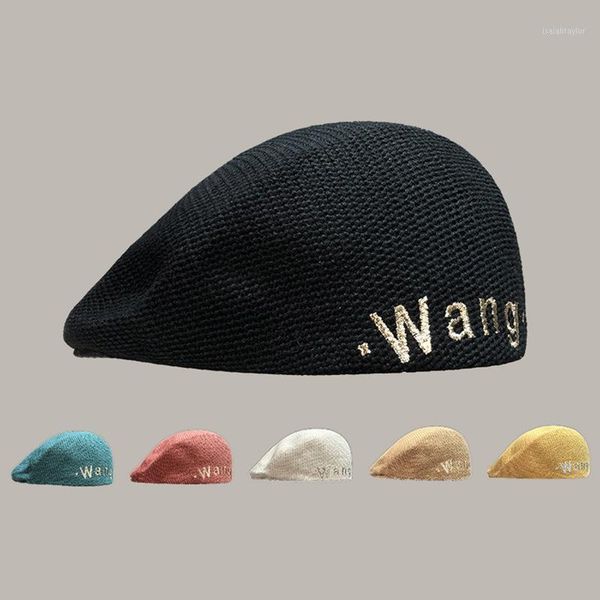 women beret embroidered french fashion spring summer thin breathable literary forward hat retro western style painter berets, Blue;gray
women beret embroidered french fashion spring summer thin breathable literary forward hat retro western style painter berets, Blue;gray
