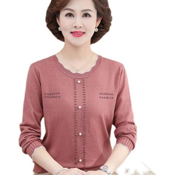 women's sweaters fashion single-breasted solid color sweater loose middle-aged women oversize autumn winter vintage knit bottoming pull, White;black
women's sweaters fashion single-breasted solid color sweater loose middle-aged women oversize autumn winter vintage knit bottoming pull, White;black