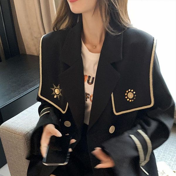 women's suits & blazers spring autumn black white blazer women suit jacket single-breasted fashion casual casaco femme x8, White;black
women's suits & blazers spring autumn black white blazer women suit jacket single-breasted fashion casual casaco femme x8, White;black