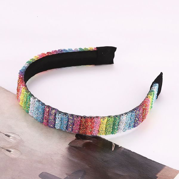 new dongda door headband dream girl rainbow sequins inlaid with diamond cloth hairband fashion sweet hair accessories, Silver
new dongda door headband dream girl rainbow sequins inlaid with diamond cloth hairband fashion sweet hair accessories, Silver