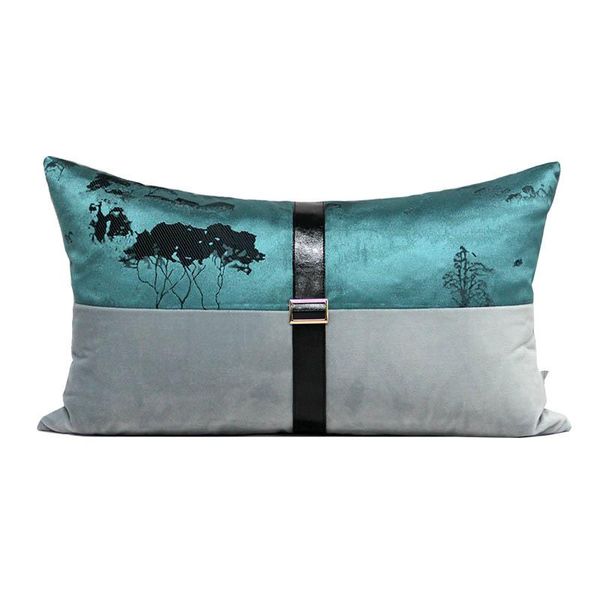 cushion/decorative pillow blue grey patchwork pillowcase home decor living room waist cushion cover cotton printed pillows 30x50cm
cushion/decorative pillow blue grey patchwork pillowcase home decor living room waist cushion cover cotton printed pillows 30x50cm