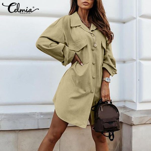 fashion shirts women autumn blouses celmia casual buttons pockets office long sleeve loose party oversized blusas 7 women's &, White
fashion shirts women autumn blouses celmia casual buttons pockets office long sleeve loose party oversized blusas 7 women's &, White