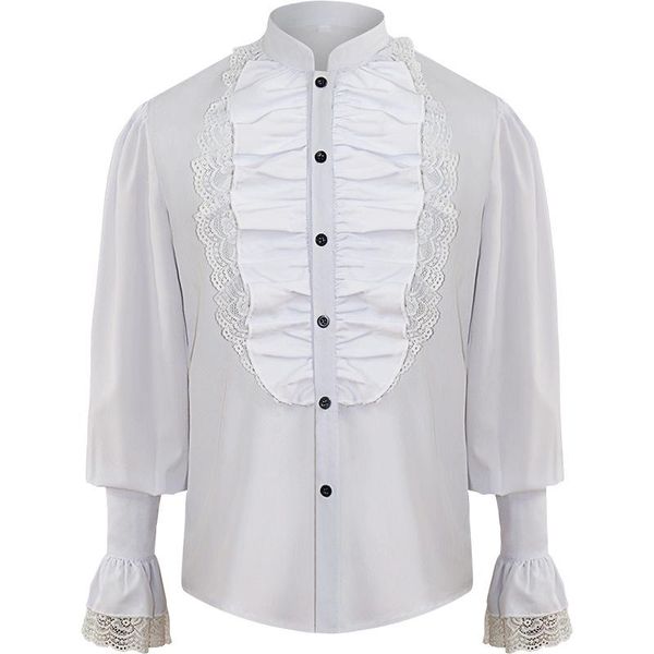 men's casual shirts mens pirate shirt vampire renaissance victorian steampunk gothic ruffled medieval halloween costume clothing chemis, White;black
men's casual shirts mens pirate shirt vampire renaissance victorian steampunk gothic ruffled medieval halloween costume clothing chemis, White;black