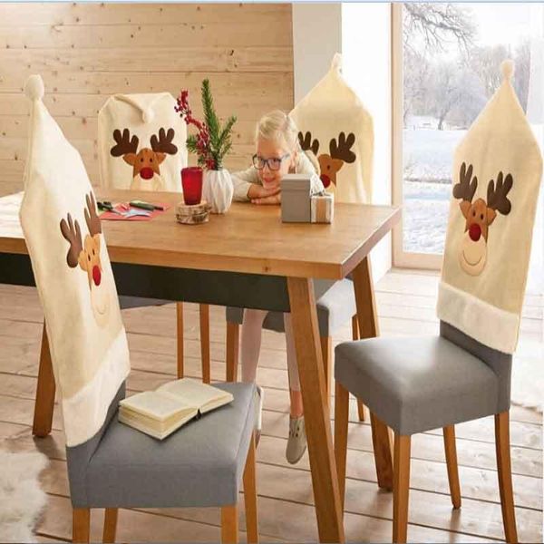 chair covers lovely beige deer hat cover spandex for dinner table cap banquet christmas housse de chaise set winter decaoration
chair covers lovely beige deer hat cover spandex for dinner table cap banquet christmas housse de chaise set winter decaoration