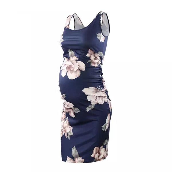womens pregnants flower sheath sleeveless dress o-neck summer maternity dresses for po shoot pregnancy, White
womens pregnants flower sheath sleeveless dress o-neck summer maternity dresses for po shoot pregnancy, White