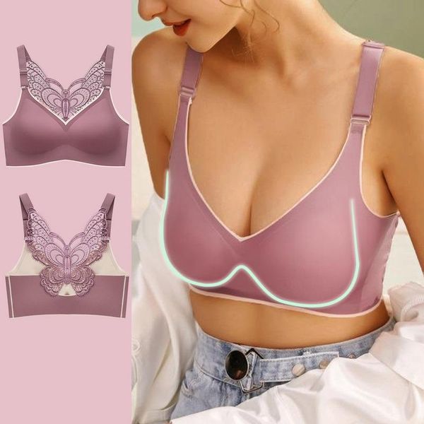 bras plus size for women 3xl 4xl 5xl large bralette seamless bra beauty back butterfly push up wireless underwear, Red;black
bras plus size for women 3xl 4xl 5xl large bralette seamless bra beauty back butterfly push up wireless underwear, Red;black