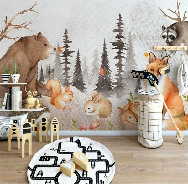 wallpapers custom 8d wallpaper mural hand-painted forest animal children background wall decoration painting
wallpapers custom 8d wallpaper mural hand-painted forest animal children background wall decoration painting