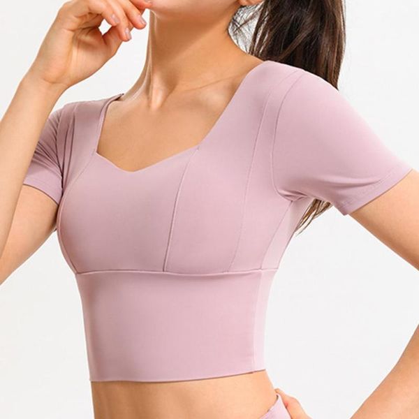 yoga outfit women short sleeve solid color breathable nylon bra workout sport shirts shockproof running fitness Â
yoga outfit women short sleeve solid color breathable nylon bra workout sport shirts shockproof running fitness Â