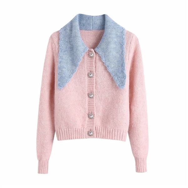 women's sweaters autumn cute lady patchwork turn-down collar za pink knitted cardigans women fashion jewelry button long sleeve li, White;black
women's sweaters autumn cute lady patchwork turn-down collar za pink knitted cardigans women fashion jewelry button long sleeve li, White;black