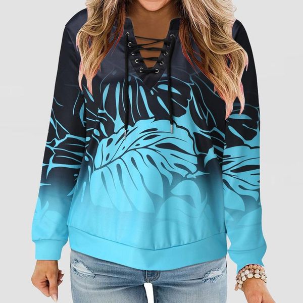 women's blouses & shirts autumn casual blouse long sleeve bandage hollow out v-neck print sweatshirt loose pullover, White
women's blouses & shirts autumn casual blouse long sleeve bandage hollow out v-neck print sweatshirt loose pullover, White