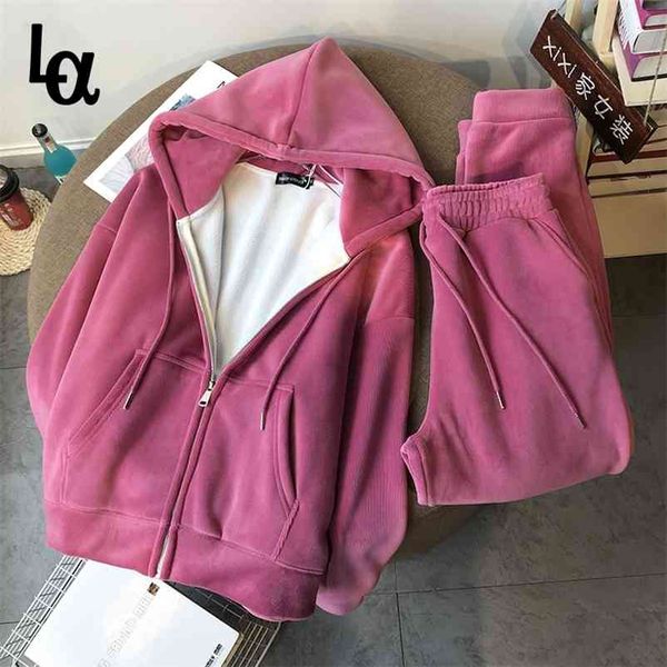 women sportsuits 2 piece set thick fleece casual hooded pants solid korean loose tracksuit female winter suits 210519, White
women sportsuits 2 piece set thick fleece casual hooded pants solid korean loose tracksuit female winter suits 210519, White