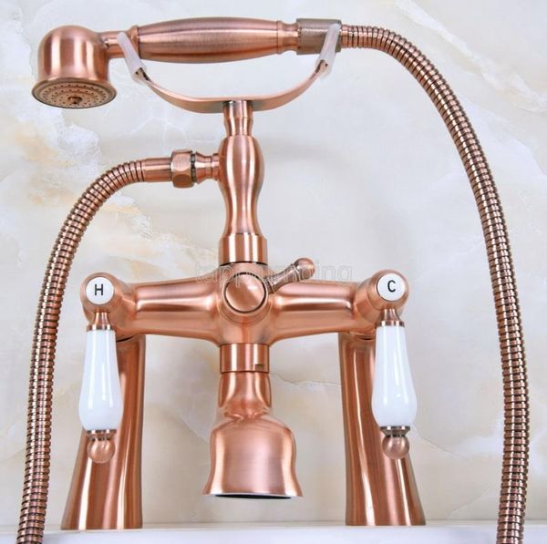 bathtub faucets antique red copper deck mounted clawfoot faucet filler mixer with hand shower wna173
bathtub faucets antique red copper deck mounted clawfoot faucet filler mixer with hand shower wna173