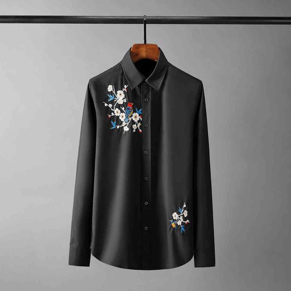tee polo shirt shirt shirt black white mens bird embroidery long sleeve casual male fashion slim fit party man shirts, White;black
tee polo shirt shirt shirt black white mens bird embroidery long sleeve casual male fashion slim fit party man shirts, White;black