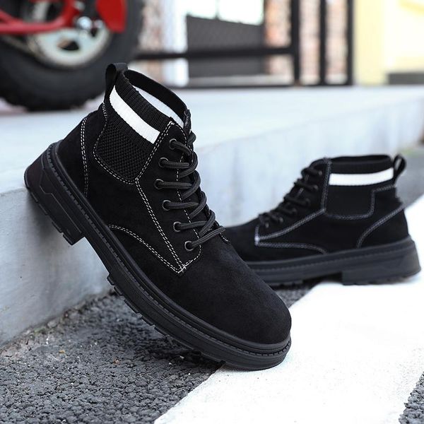 boots 2021 winter men shoes cool young fashion street male footwear single ankle cow suede outdoor sneaker *723, Black
boots 2021 winter men shoes cool young fashion street male footwear single ankle cow suede outdoor sneaker *723, Black