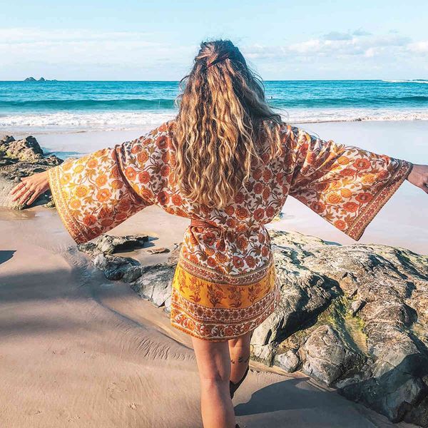 jastie women kimono shirt casual vintage print belt kimono cardigan summer shirts bell sleeve loose beach blouse 210419, White;black
jastie women kimono shirt casual vintage print belt kimono cardigan summer shirts bell sleeve loose beach blouse 210419, White;black