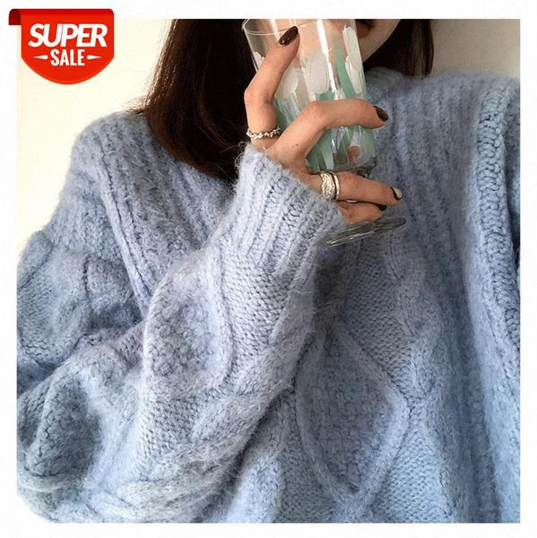 grandma brand warm thick wool lazy loose thicken outer wearing twist sweater women's trendy net red same #ea4c, White
grandma brand warm thick wool lazy loose thicken outer wearing twist sweater women's trendy net red same #ea4c, White
