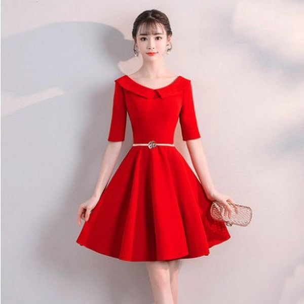 ethnic clothing ruffles crew collar burgundy female cheongsam sashes short vestidos elegant half sleeve engagement banquet dresses gown, Red
ethnic clothing ruffles crew collar burgundy female cheongsam sashes short vestidos elegant half sleeve engagement banquet dresses gown, Red