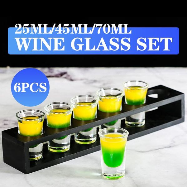 6pcs s glass whisky glasses mini cups for liqueur vodka + 6-hole cup holder tequila rack barware wine
6pcs s glass whisky glasses mini cups for liqueur vodka + 6-hole cup holder tequila rack barware wine