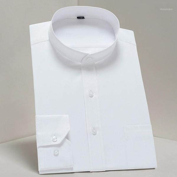 men's dress shirts casual mandarin collar long sleeve band-collar shirt with pocket elegant fashion white work office basic, White;black
men's dress shirts casual mandarin collar long sleeve band-collar shirt with pocket elegant fashion white work office basic, White;black