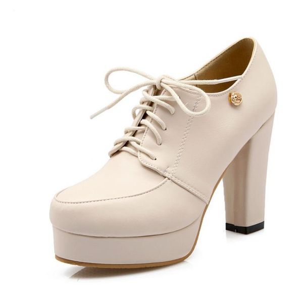 dress shoes leather heels women platform shoe for ladies fashion lace up formal chunky round toe heel, Black
dress shoes leather heels women platform shoe for ladies fashion lace up formal chunky round toe heel, Black