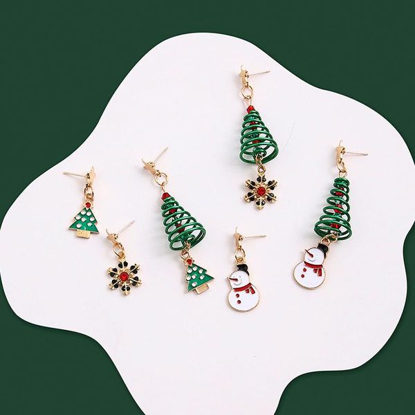 charms christmas tree earrings for women snowman asymmetry drop party jewelry, Bronze;silver
charms christmas tree earrings for women snowman asymmetry drop party jewelry, Bronze;silver