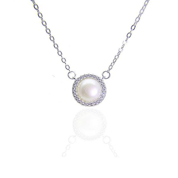 pendants s925 sterling silver natural pearl necklace clavicle chain simple inlaid zircon pendant korean jewelry fashion trend accessories, Black
pendants s925 sterling silver natural pearl necklace clavicle chain simple inlaid zircon pendant korean jewelry fashion trend accessories, Black