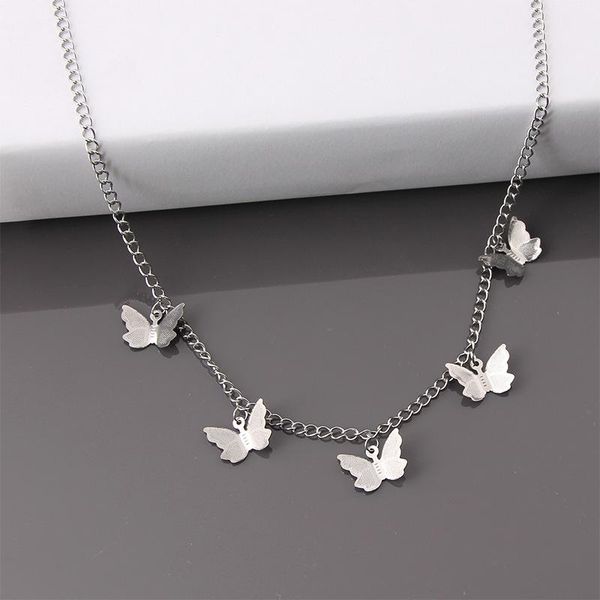 chains ladies pendant butterfly necklace charm boho gold fashion jewelry gift, Silver
chains ladies pendant butterfly necklace charm boho gold fashion jewelry gift, Silver