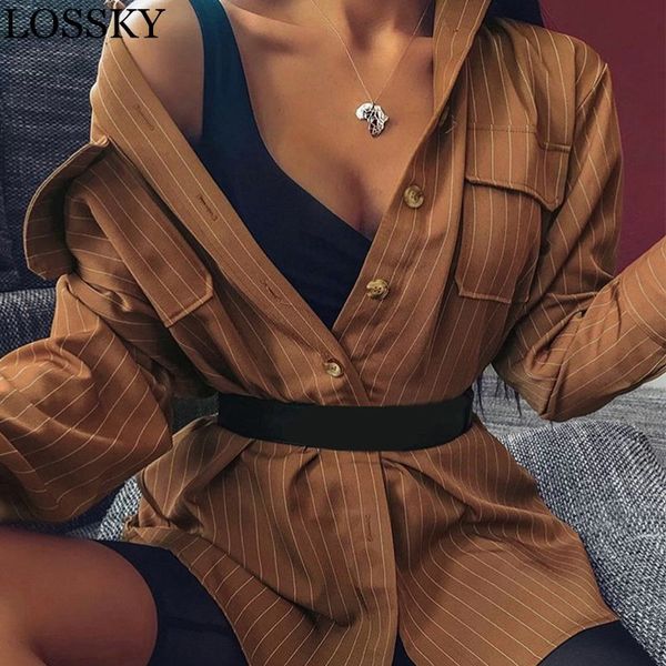 fall lapel striped print blouses woman button vintage shirt pocket ol workwear blusas mujer de moda long sleeve women 210520, White
fall lapel striped print blouses woman button vintage shirt pocket ol workwear blusas mujer de moda long sleeve women 210520, White