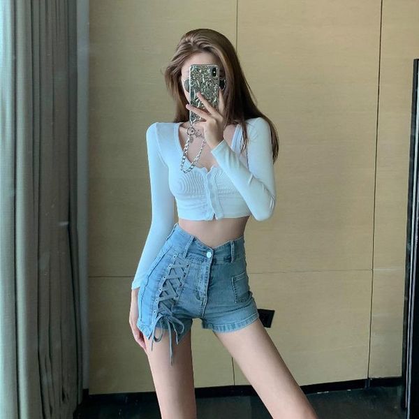 women's jeans light blue straight slim high waist woman summer thin section casual drawstring cowboy short pants ins tide korean versio
women's jeans light blue straight slim high waist woman summer thin section casual drawstring cowboy short pants ins tide korean versio