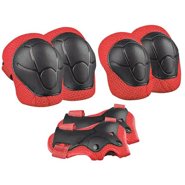children's pad set child protection cushion cover knee pads elbow wrist guards outdoor sports protective protects kids &, Black;gray
children's pad set child protection cushion cover knee pads elbow wrist guards outdoor sports protective protects kids &, Black;gray