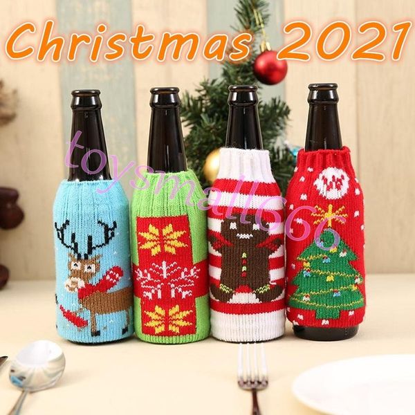 dhl christmas knitted wine bottle cover party favor xmas beer wines bags santa snowman moose beers bottles covers fy3211
dhl christmas knitted wine bottle cover party favor xmas beer wines bags santa snowman moose beers bottles covers fy3211