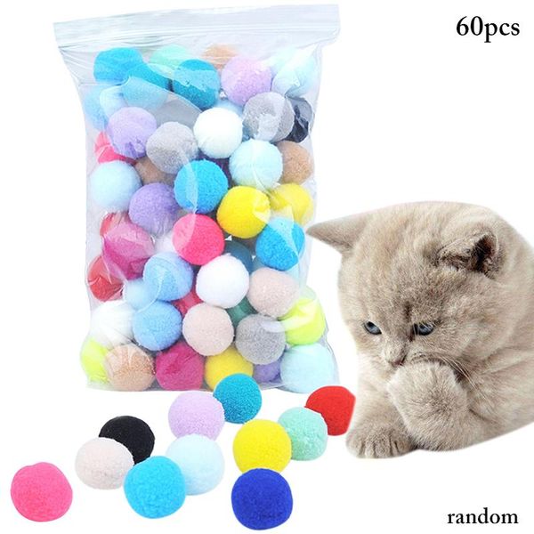 cat toys 60pcs colorful toy ball plush bouncy pompom teeth cleaning chew interactive funny favor
cat toys 60pcs colorful toy ball plush bouncy pompom teeth cleaning chew interactive funny favor