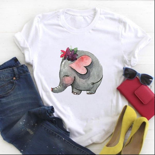 women t shirt lady cartoon funny love cut printed animal ladies tee womens female clothes graphic, White
women t shirt lady cartoon funny love cut printed animal ladies tee womens female clothes graphic, White