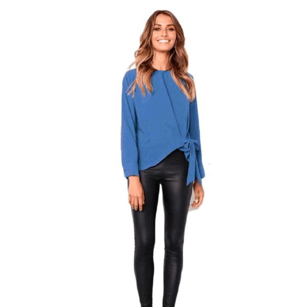 women's blouses & shirts women blouse casual loose long sleeve solid o neck elegant tie bandage female blusa femme 2021 summer autumn, White
women's blouses & shirts women blouse casual loose long sleeve solid o neck elegant tie bandage female blusa femme 2021 summer autumn, White