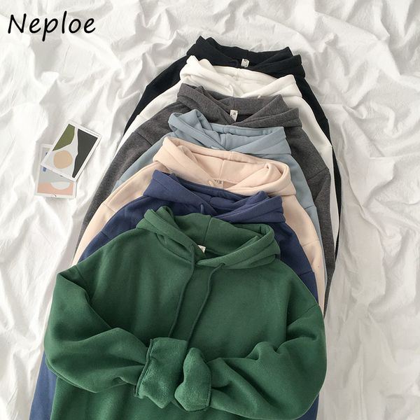 neploe hongkong style thickened hoodies autumn new fashion female korean loose solid simple women sweatshirts 82169 210423, Black
neploe hongkong style thickened hoodies autumn new fashion female korean loose solid simple women sweatshirts 82169 210423, Black
