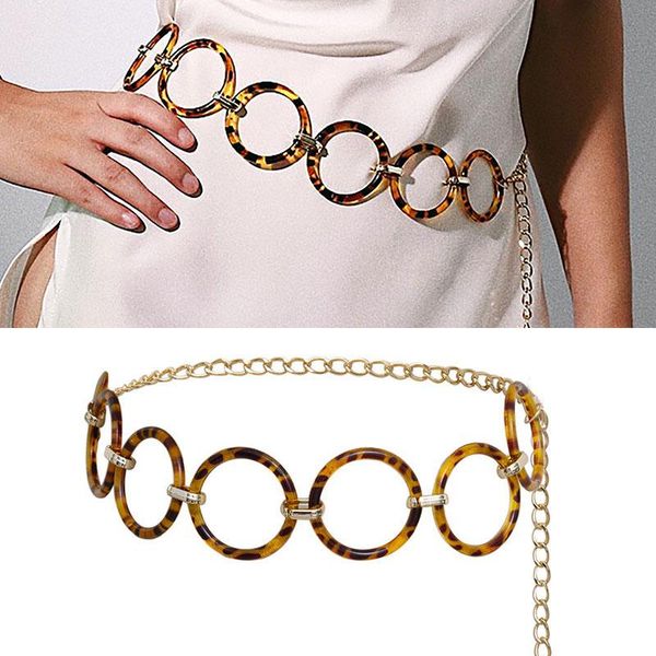 belts leopard print acrylic gold color metal waist chain retro geometric circle luxury body women belt jewelry, Black;brown
belts leopard print acrylic gold color metal waist chain retro geometric circle luxury body women belt jewelry, Black;brown
