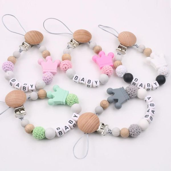 pacifiers# personalized name handmade beech pacifier clips holder chain silicone crown chains baby teether teething gift
pacifiers# personalized name handmade beech pacifier clips holder chain silicone crown chains baby teether teething gift