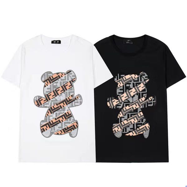 2021 summer t shirts fashion casual all-match f diamond d bear letter logo round neck short-sleeved shirt t-shirt, White;black
2021 summer t shirts fashion casual all-match f diamond d bear letter logo round neck short-sleeved shirt t-shirt, White;black