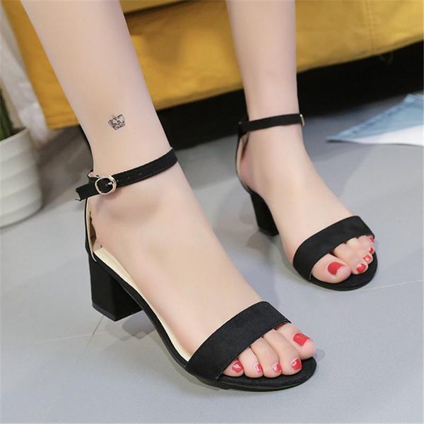dress shoes 2021 simple fashion ankle strap high heel ladies word sandals summer open toe thick heels party large 42, Black
dress shoes 2021 simple fashion ankle strap high heel ladies word sandals summer open toe thick heels party large 42, Black