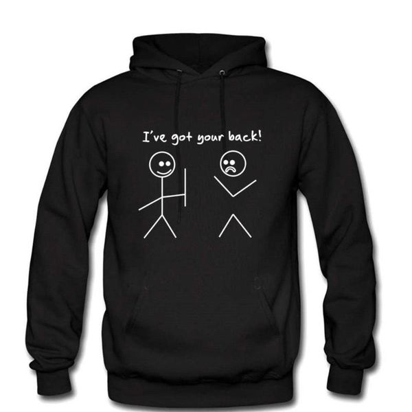 men's hoodies & sweatshirts i got your back stick figure graphic friendship novelty sarcastic funny men's cotton sweatshirt, Black
men's hoodies & sweatshirts i got your back stick figure graphic friendship novelty sarcastic funny men's cotton sweatshirt, Black