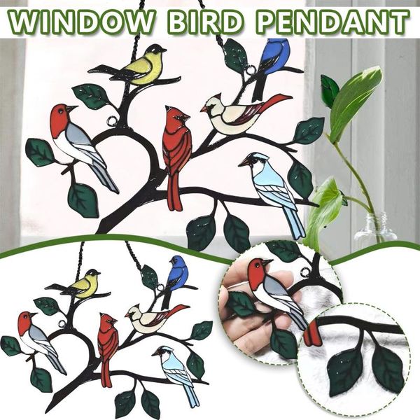 decorative objects & figurines birds ornaments wind chimes on a wire high stained suncatcher window panel bird series pendant gifts for love
decorative objects & figurines birds ornaments wind chimes on a wire high stained suncatcher window panel bird series pendant gifts for love