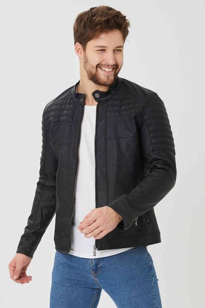 men's leather spring/winter men regular length casual faux leather rift inner pockets black color turkish production jacket jackets j09
men's leather spring/winter men regular length casual faux leather rift inner pockets black color turkish production jacket jackets j09