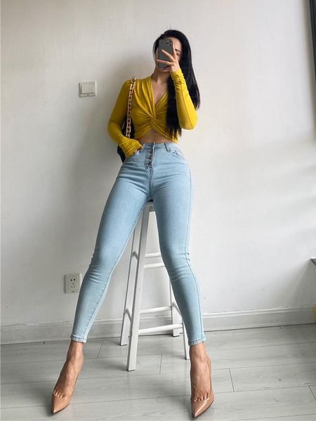 skinny jeans women high waist denim pants fall winter casual female trousers korean fashion women's, Blue
skinny jeans women high waist denim pants fall winter casual female trousers korean fashion women's, Blue