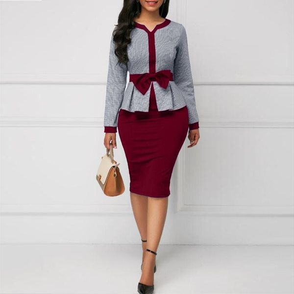 casual dresses cross-border supply of african women's houndstooth stitching bow ol commuter professional fake two-piece dress, Black;gray
casual dresses cross-border supply of african women's houndstooth stitching bow ol commuter professional fake two-piece dress, Black;gray