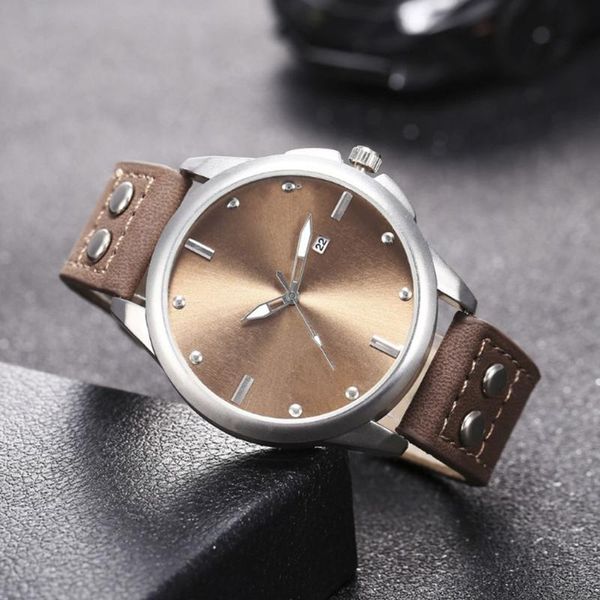 wristwatches geneva men watch stainless steel dial fashion quartz male cool clock business leather strap gift reloj hombre, Slivery;brown
wristwatches geneva men watch stainless steel dial fashion quartz male cool clock business leather strap gift reloj hombre, Slivery;brown